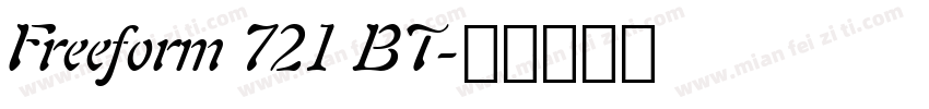 Freeform 721 BT字体转换